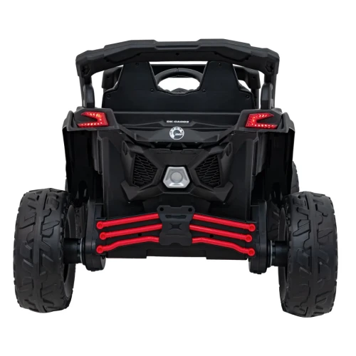 Czerwone auto na akumulator dla 7 latka BUGGY ATV CAN-AM Maverick.webp