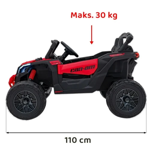 Czerwone auto na pilot dla dziecka BUGGY ATV CAN-AM Maverick.webp