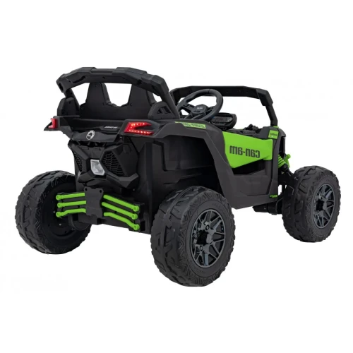 Zielony samochód elektryczny dla dziecka BUGGY ATV CAN-AM Maverick.webp