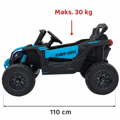 Niebieski auto dla dziecka na akumulator BUGGY ATV CAN-AM Maverick.webp