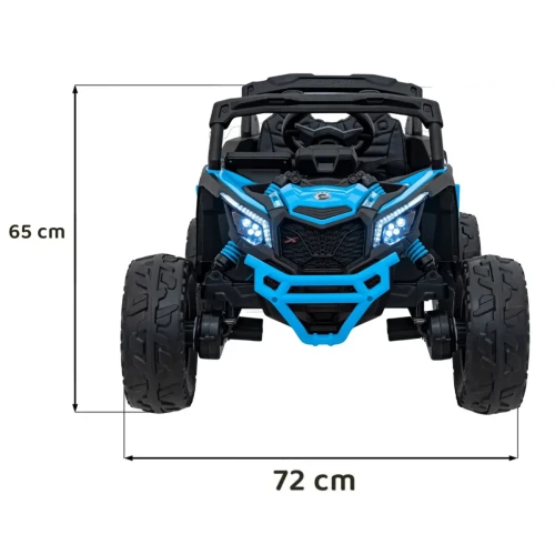 Niebieski samochód na akumulator dla dzieci BUGGY ATV CAN-AM Maverick.webp