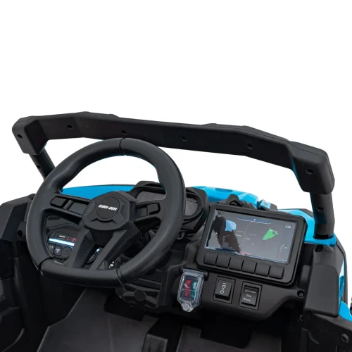 Niebieskie elektryczne samochód dla dzieci BUGGY ATV CAN-AM Maverick.webp