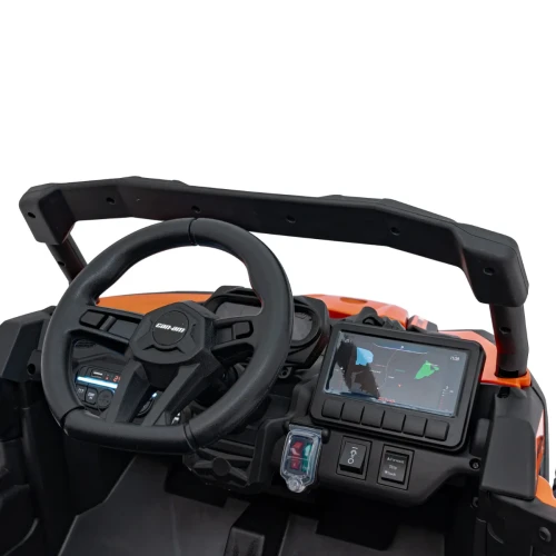 Pomaranczowe auto dla dziecka na akumulator BUGGY ATV CAN-AM Maverick.webp