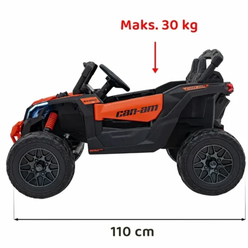 Pomaranczowy auto elektryczne dla dzieci BUGGY ATV CAN-AM Maverick.webp
