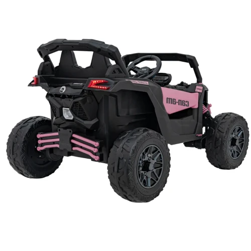 Różowe auto dla dziecka na akumulator BUGGY ATV CAN-AM Maverick.webp