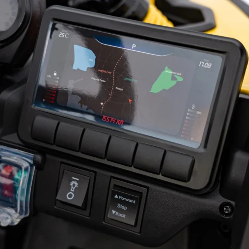 Żółty samochod dla dzieci na akumulatorBUGGY ATV CAN-AM Maverick.webp