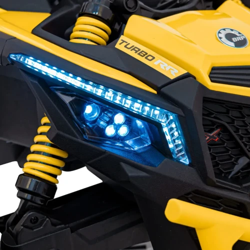 Żółty samochód elektryczny dla dzieci BUGGY ATV CAN-AM Maverick.webp