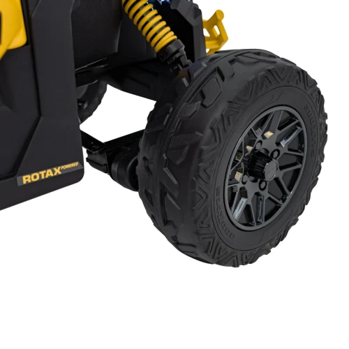 Żółty samochód elektryczny dla dzieci z pilotemn BUGGY ATV CAN-AM Maverick.webp