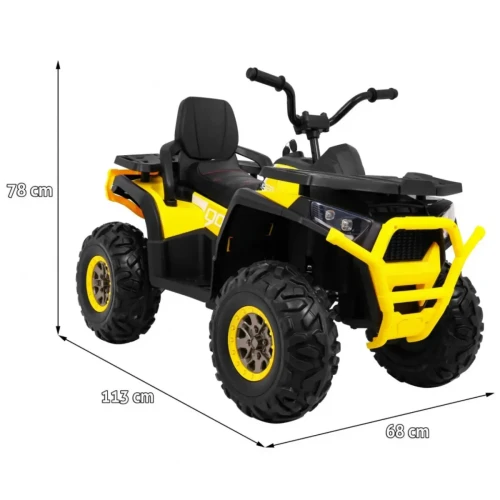 Żółte auto na akumulator dla 5 latka Quad ATV Desert.webp