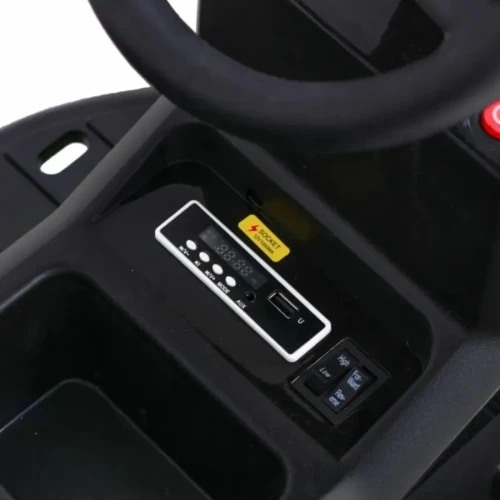 Zielony samochód elektryczny dla dzieci z pilotem traktor Titanium z przyczepą.webp