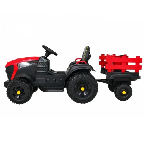 Czerwone auto na pilot dla dziecka traktor Titanium z przyczepą.webp