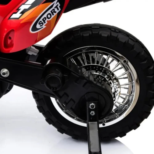 Czerwone auto na akumulator dla 6 latka  Motorek Cross.webp