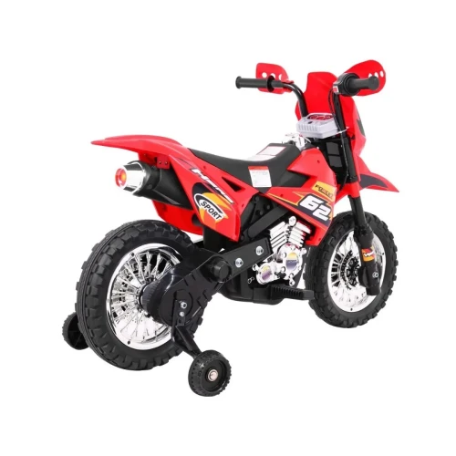 Czerwony auto elektryczne dla dzieci Motorek Cross.webp