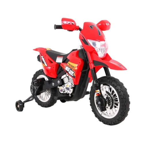 Czerwony samochód elektryczny dla dziecka Motorek Cross.webp