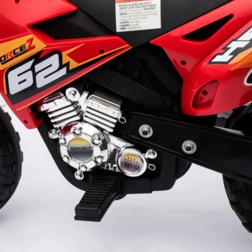 Czerwony samochód na akumulator dla 4 latka  Motorek Cross.webp