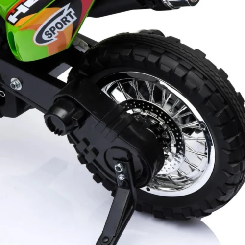 Zielone auto elektryczne dla dzieci Motorek Cross.webp