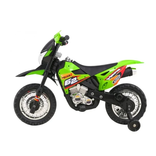 Zielone auto na akumulator dla 3latka  Motorek Cross.webp
