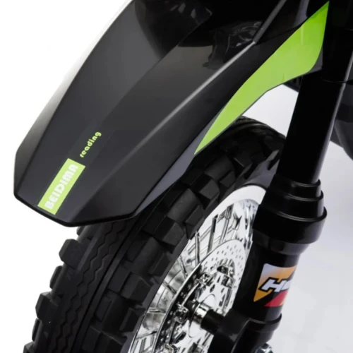 Zielony samochod dla dzieci na akumulator  Motorek Cross.webp