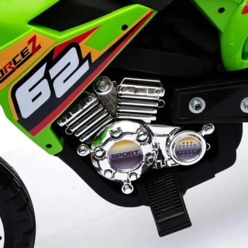 Zielony samochodzik elektryczny dla dzieci  Motorek Cross.webp
