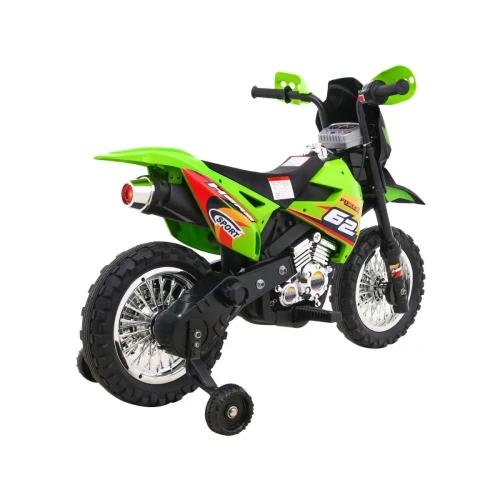 Zielony samochód dla dzieci elektryczny  Motorek Cross.webp