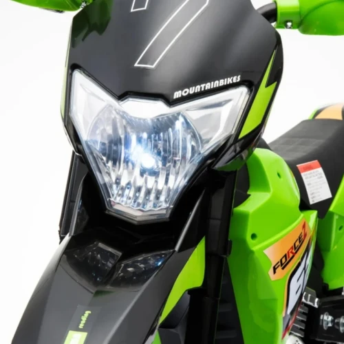 Zielony samochód na akumulator dla dzieci Motorek Cross.webp