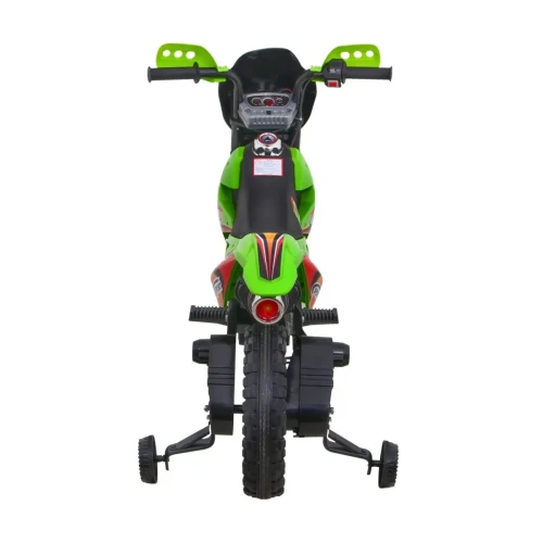 Zielony samochód na baterie dla dzieci Motorek Cross.webp