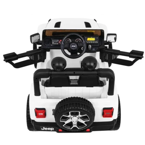 Biały elektryczny samochód dla dzieci Jeep Wrangler Rubicon.webp