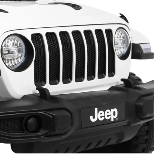 Biały samochód na akumulator dwuosobowy Jeep Wrangler Rubicon.webp
