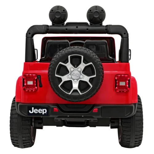 Czerwone elektryczne auto dla dzieci Jeep Wrangler Rubicon.webp