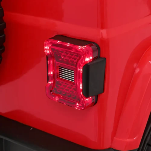 Czerwony samochód elektryczny dla dzieci Jeep Wrangler Rubicon.webp