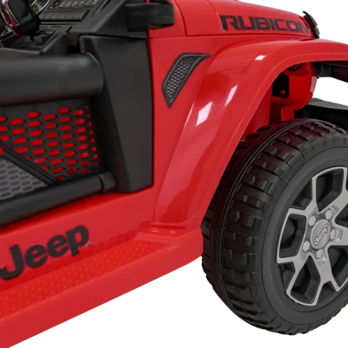 Czerwony samochód elektryczny dla dziecka  Jeep Wrangler Rubicon.webp