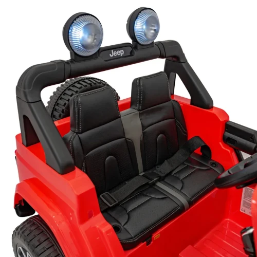 Czerwony samochód na akumulator dla dzieci Jeep Wrangler Rubicon.webp
