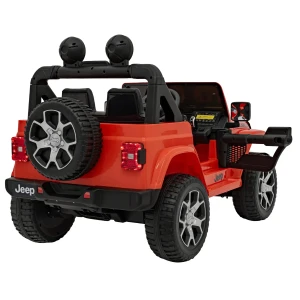 Pomarańczowe elektryczne auto dla dzieci Jeep Wrangler Rubicon.webp