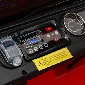 Pomarańczowy samochodzik elektryczny dla dzieci Jeep Wrangler Rubicon.webp