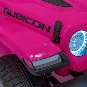 Rózowy elektryczny samochód dla dzieci Jeep Wrangler Rubicon.webp