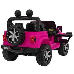 Różowe autko na akumulator dla dzieci Jeep Wrangler Rubicon.webp