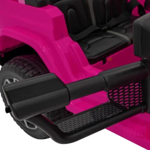 Różowy samochod dla dziecka na pilot Jeep Wrangler Rubicon.webp