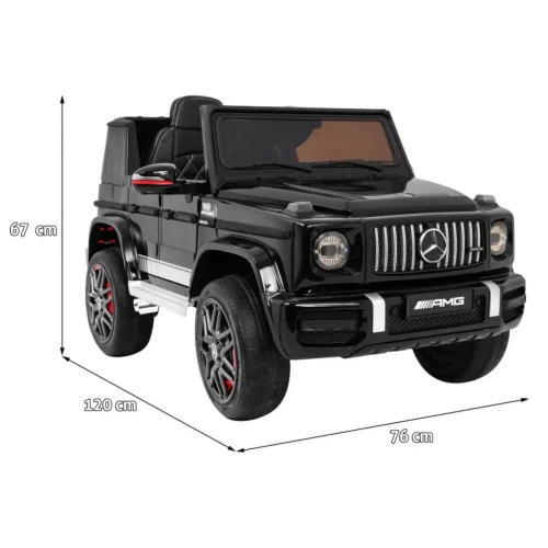 Czarne auto elektryczne dla dzieci Mercedes AMG G63.webp