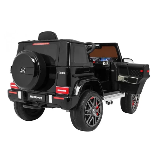 Czarne auto na akumulator dla 5 latka Mercedes AMG G63.webp