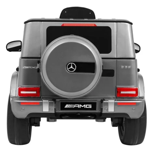 Srebrne elektryczne auto dla dzieci Mercedes AMG G63.webp
