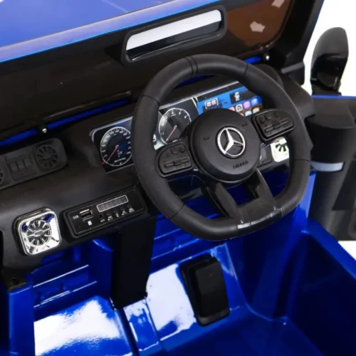 Niebieski samochód elektryczny dla dziecka Mercedes AMG G63.webp