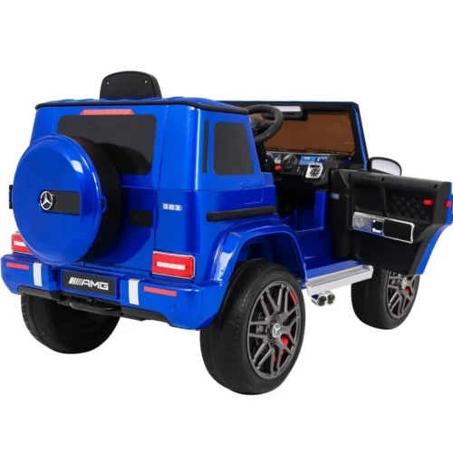 Niebieskie auto na akumulator dla 3 latka Mercedes AMG G63.webp