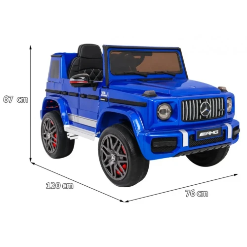 Niebieskie auto na akumulator dla 5 latka Mercedes AMG G63.webp
