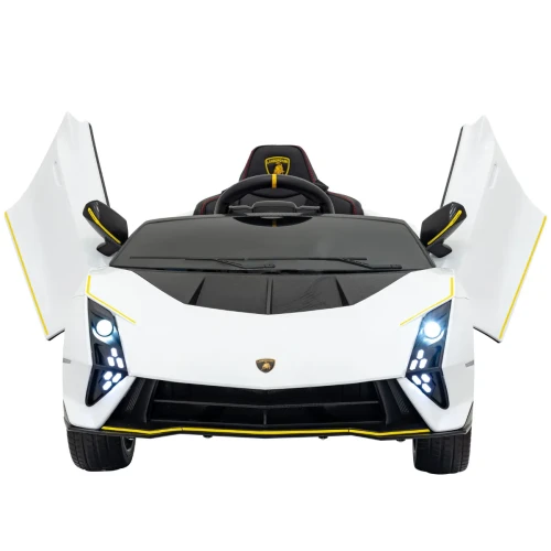 Białe auto elektryczne dla dzieci Lamborghini Invencible.webp