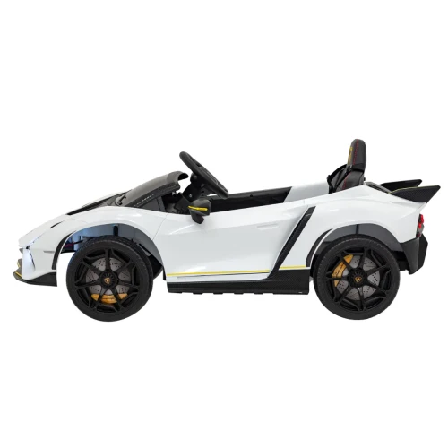 Białe auto na akumulator  Lamborghini Invencible.webp