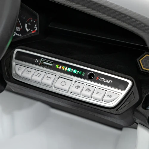 Biały elektryczny samochód dla dzieci Lamborghini Invencible.webp