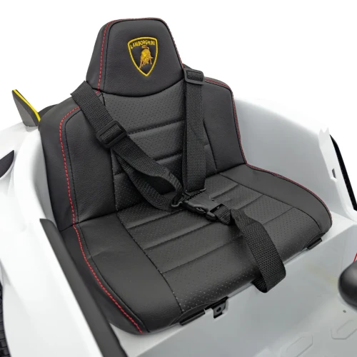 Biały samochodzik dla dziecka na akumulator  Lamborghini Invencible.webp