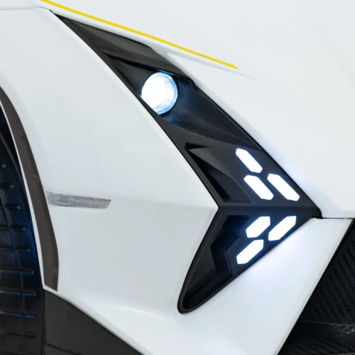 Biały samochód elektryczny dla dzieci Lamborghini Invencible.webp