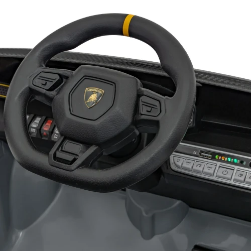 Szare elektryczne auto dla dzieci Lamborghini Invencible.webp