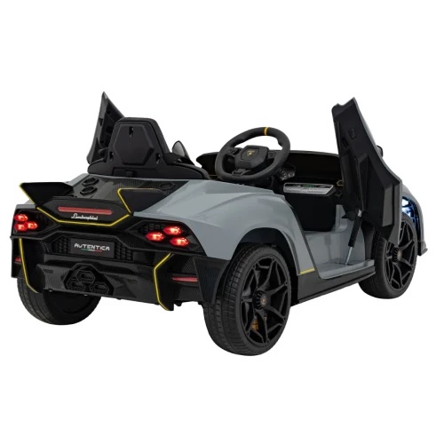 Szary elektryczny samochód dla dzieci Lamborghini Invencible.webp